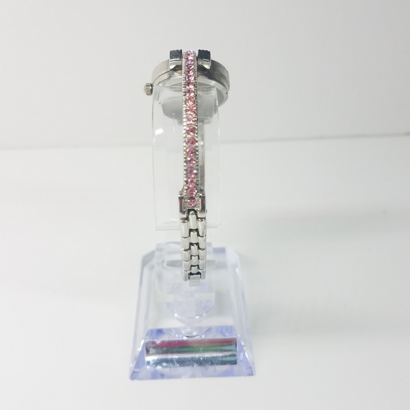 Pink Rhinestone Stainless Steel Watch - Picture 4 of 11
